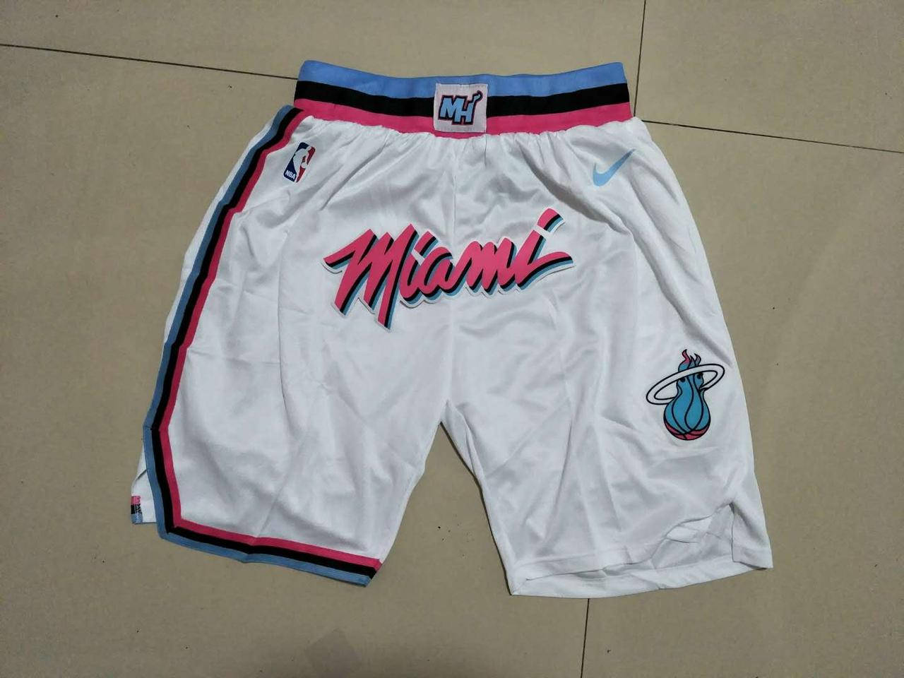 

Белые баскетбольные шорты Nike Майами Хит "Just DON" Miami Heat шорты NBA