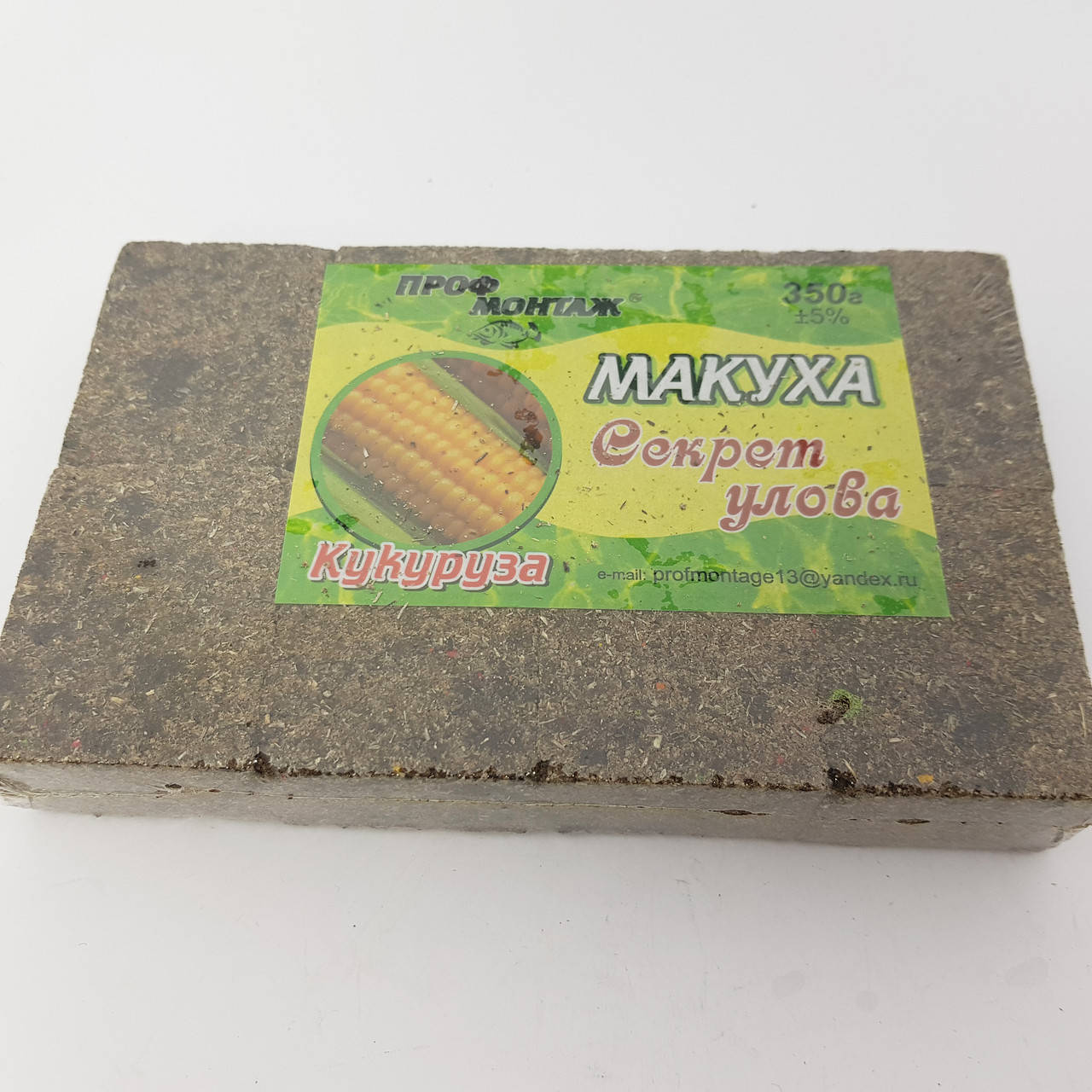 

Макуха для рыбалки в брикетах ПрофМонтаж 350г (кукуруза)