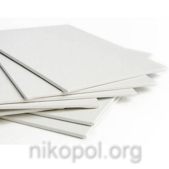 

Холст из хлопка на ДВП, 20*20см, Белый