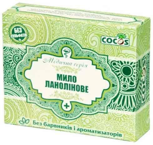 

Мыло ручной работы Cocos Ланолиновое Медицинская серия 100 г