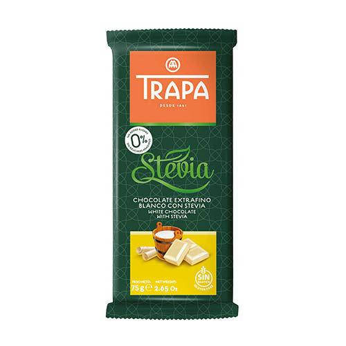 

Шоколад со стевией ТRAPA STEVIA белый без сахара 75 г