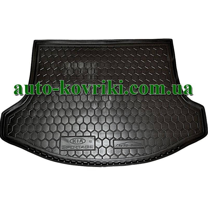 

Коврик багажника резиновый Kia Sportage III 2010- (Avto-Gumm), Черный