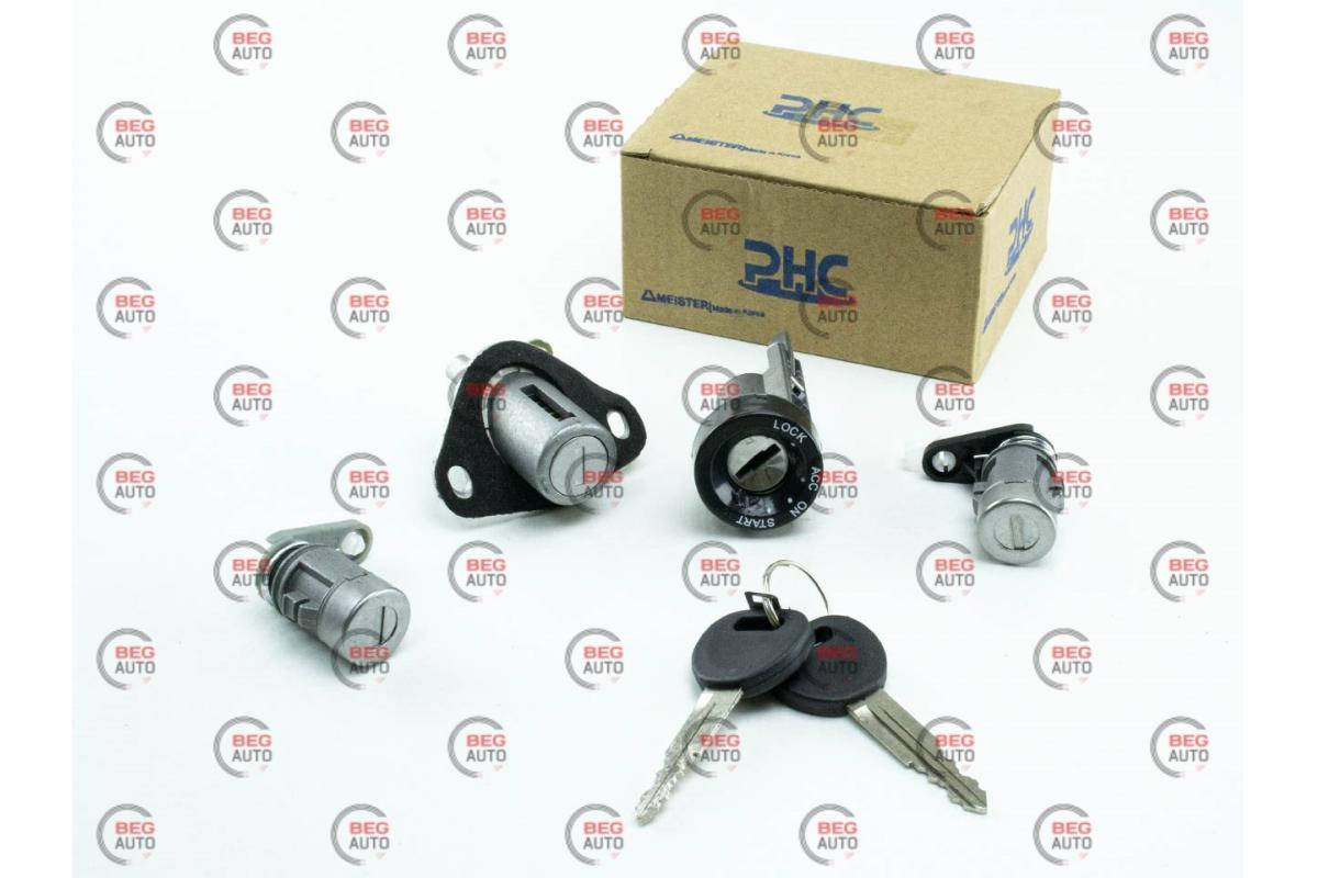 

Замок зажигания Lanos +личинки дв.+замок багаж. (PHC)