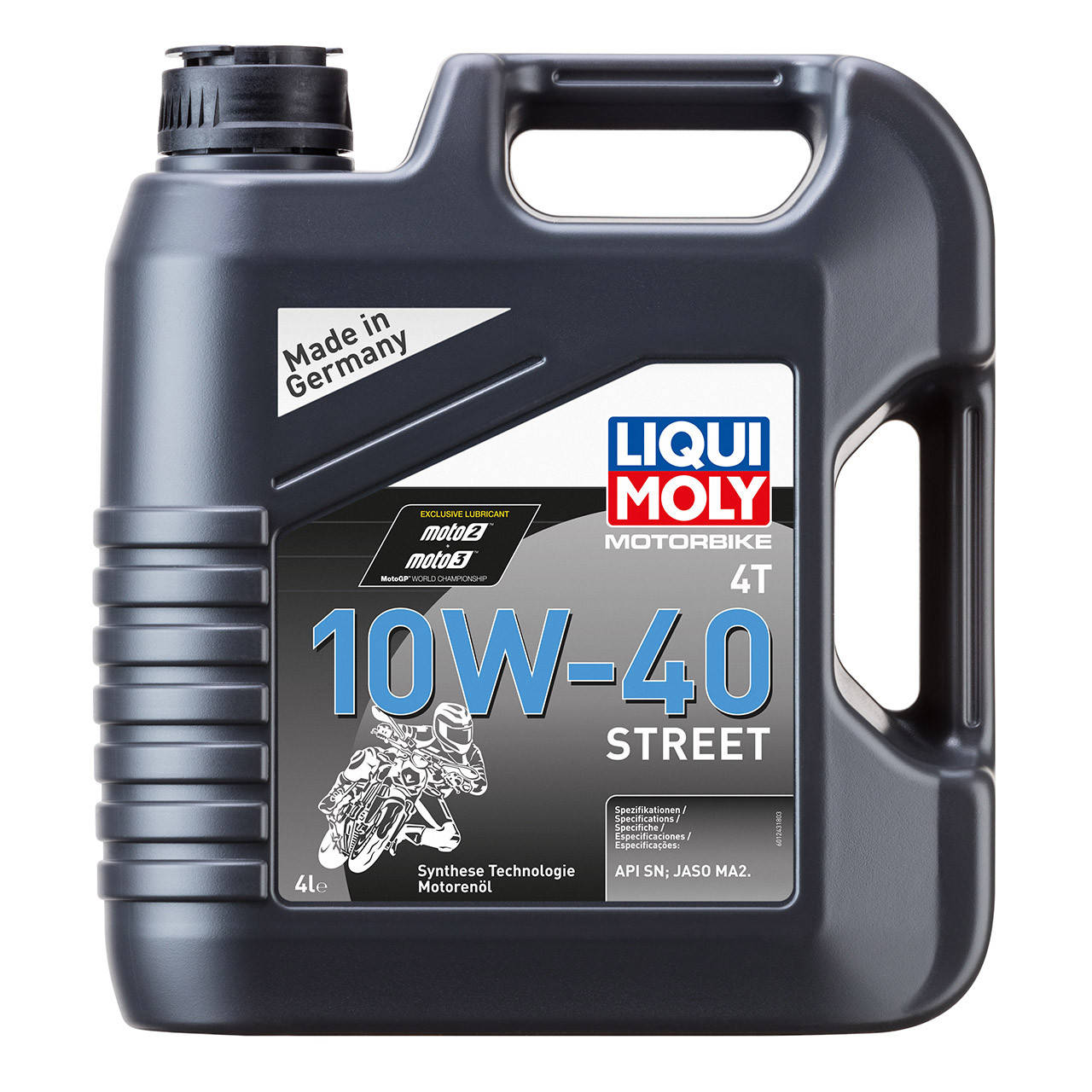 

Синтетическое моторное масло для мотоциклов 4-т Liqui Moly Motorbike 4T Street 10W-40 (7512) 4л