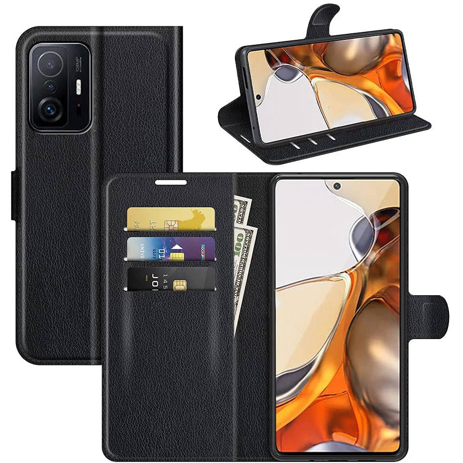 

Чехол-книжка Litchie Wallet для Xiaomi 11T Black, Черный