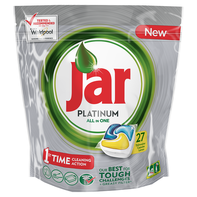 

Капсулы для посудомоечных машин Jar Platinum all in one (27 шт)