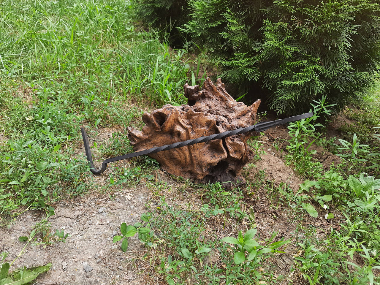 

Кочерга для печи,мангала,камина кованная ,витая 450 мм Reckless