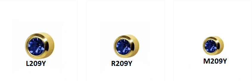 

Серьги гвоздики Studex R209Y завальцованные