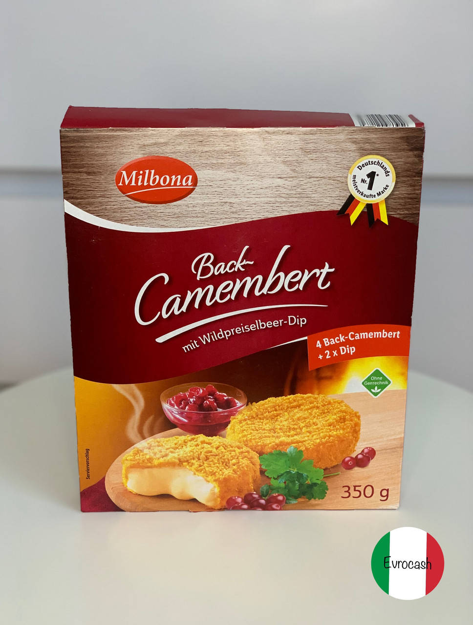

Сир Камамбер з журавлиним соусом Milbona Back-Camembert 350 g