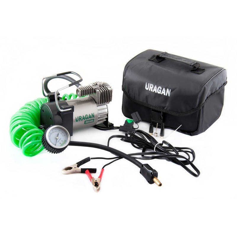 

Автомобильный компрессор Uragan однопоршневой 40 л/мин на клеммы АКБ 90140