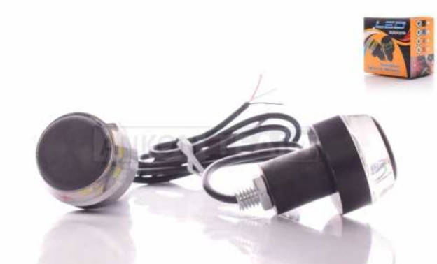 

Отбойники руля с диодными габаритами и стопом (синий и белый)