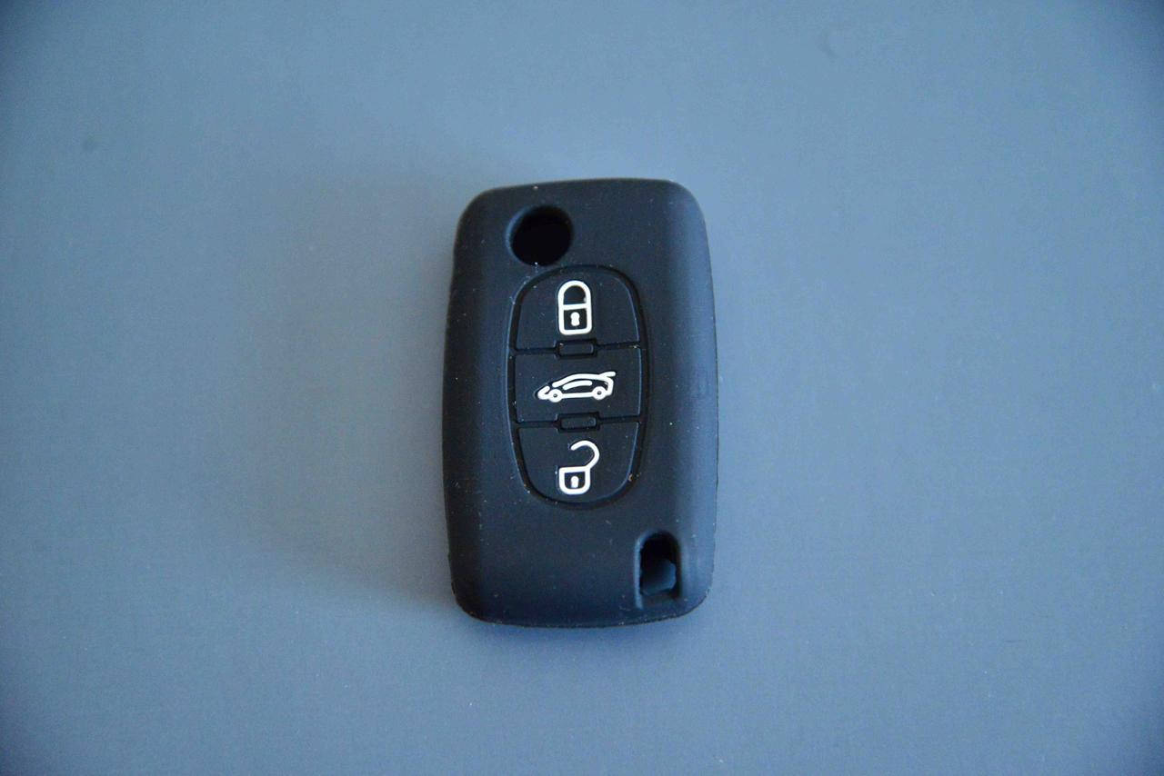 

Чехол на ключ Ситроен Citroen C1, C2, С3, С4,Jumpy (Ситроен Джампи) 3 - кнопки