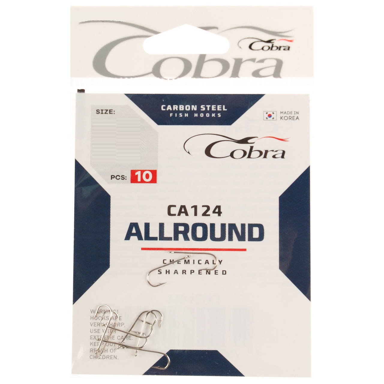 

Крючки Cobra Round CA124 №8 (10шт)