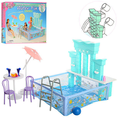 

Игрушечный бассейн для куклы типа Барби 2878 с аксессуарами - GoodPlace