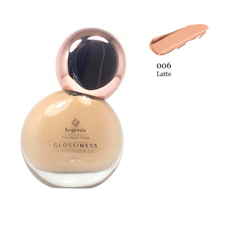 

Увлажняющая тональная основа Bogenia Glossiness BG600 - №6 (Latte)