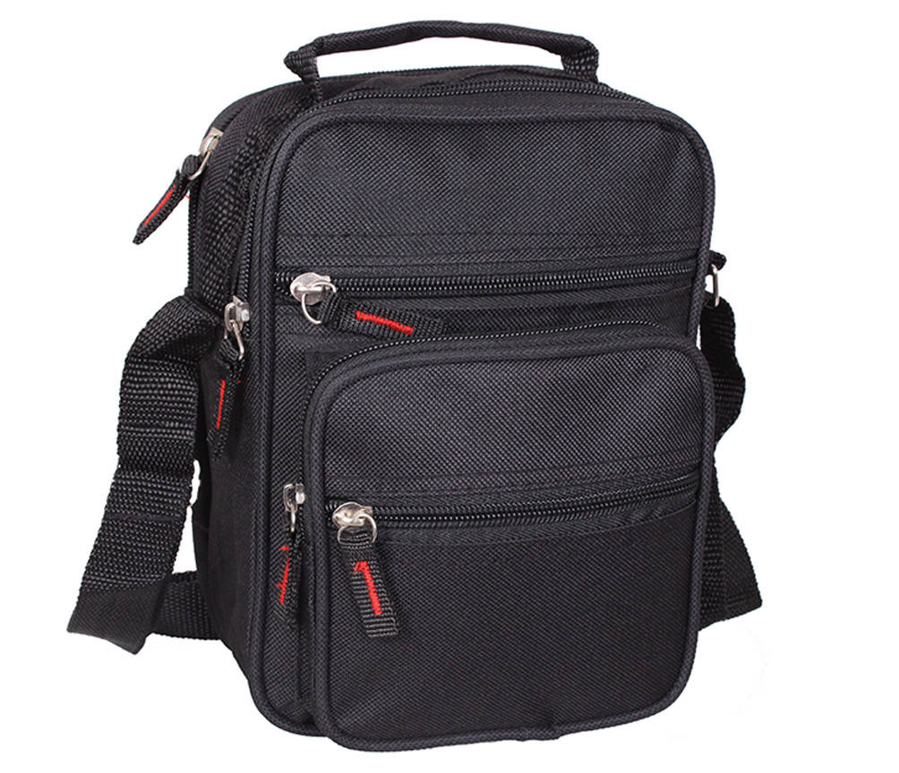 

Сумка текстильная мужская DHS-2Black Черная, Черный