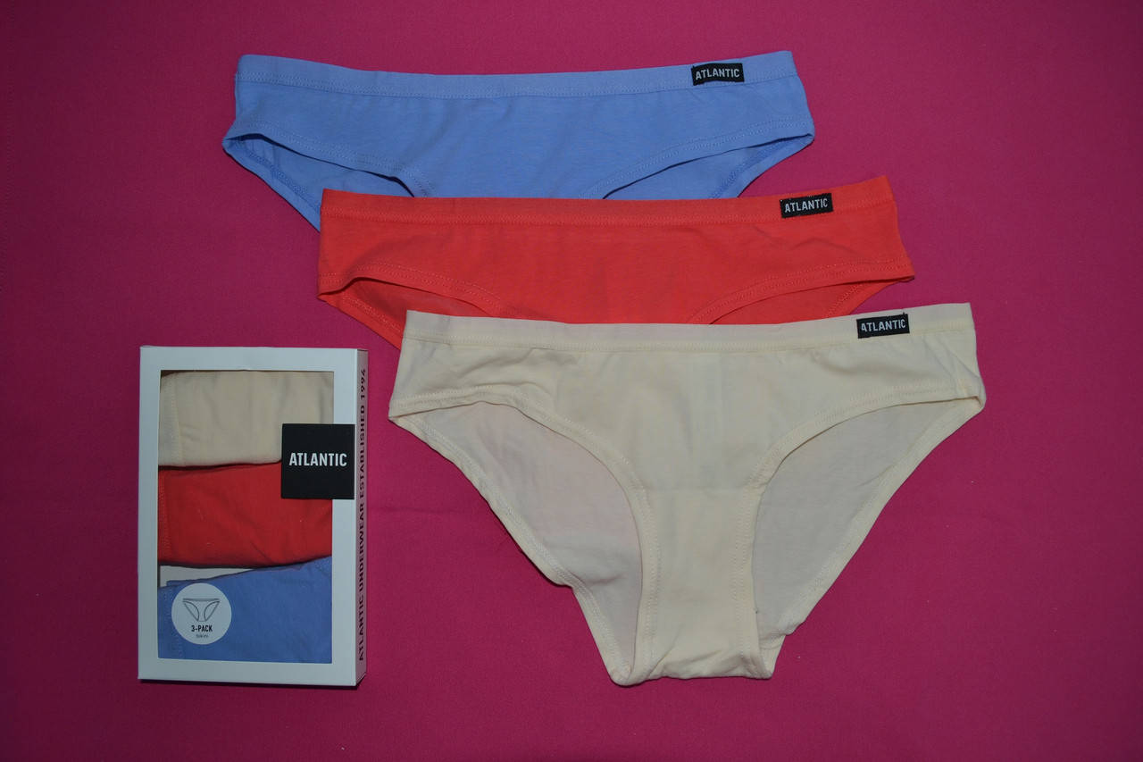 

Женские трусики atlantic атлантик 3LP-176 набор 3 шт S