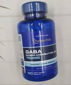 

Габа Puritan's Pride GABA 750 mg 90 капсул Гамма-аминомасляная кислота