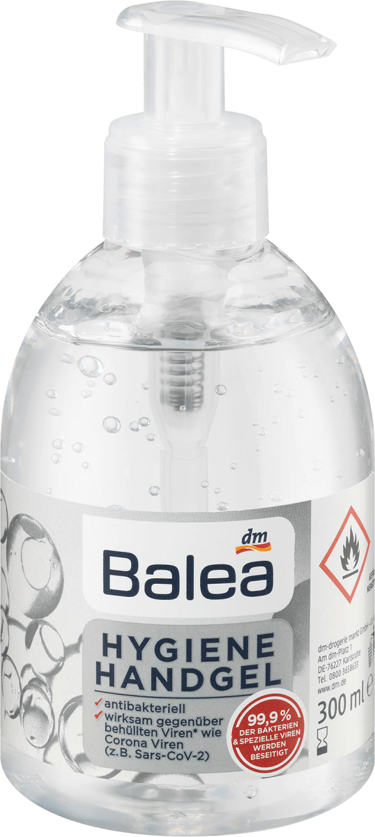 

Гигиенический - антибактериальный гель для рук Balea Hand Hygiene-Gel, 300 ml.