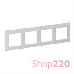 

Рамка 4 поста, белый, Valena 754004 Legrand