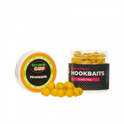 

Бойлы насадочные HookBaits "Pineapple" d.12мм 75грамм ТЕХНОКАРП