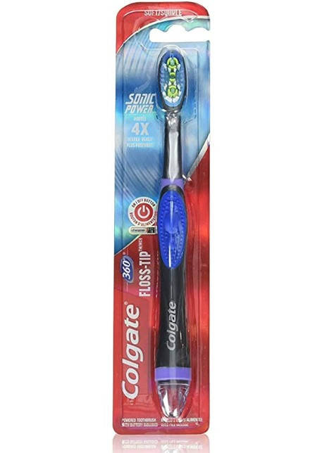 

Электрическая зубная щетка с удлиненными воорсинами Colgate 360 Sonic Battery Power Electric Toothbrush