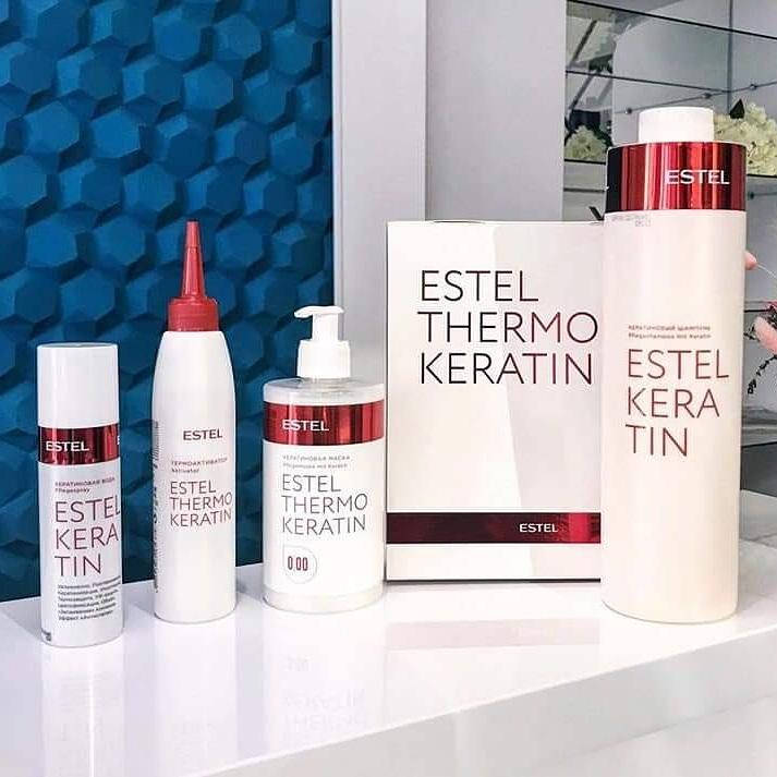 

Набiр Termokeratin Estel + шампунь кератин 1000 мл.