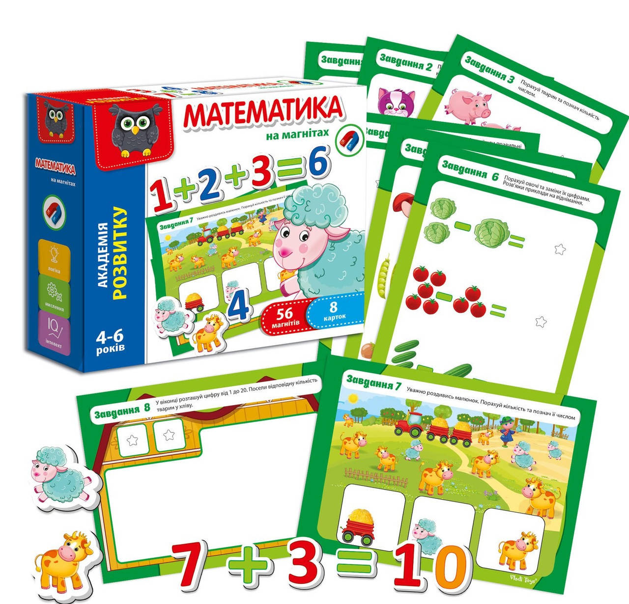 

Математика на магнітах /укр/ - VT 5411-04 "Vladi Toys"
