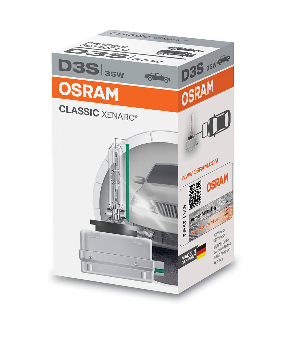 

Штатная лампа ксеноновая с цоколем D3S Osram Xenarc Classic 66340CLC ОРИГИНАЛ