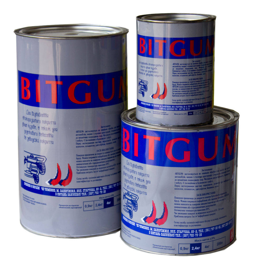 

Антикоррозийная мастика Bitgum (Битгум) 3л (2,4кг)