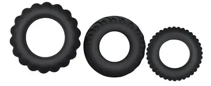 

Набор из 3 силиконовых эрекционных колец XESE CR011, Черный