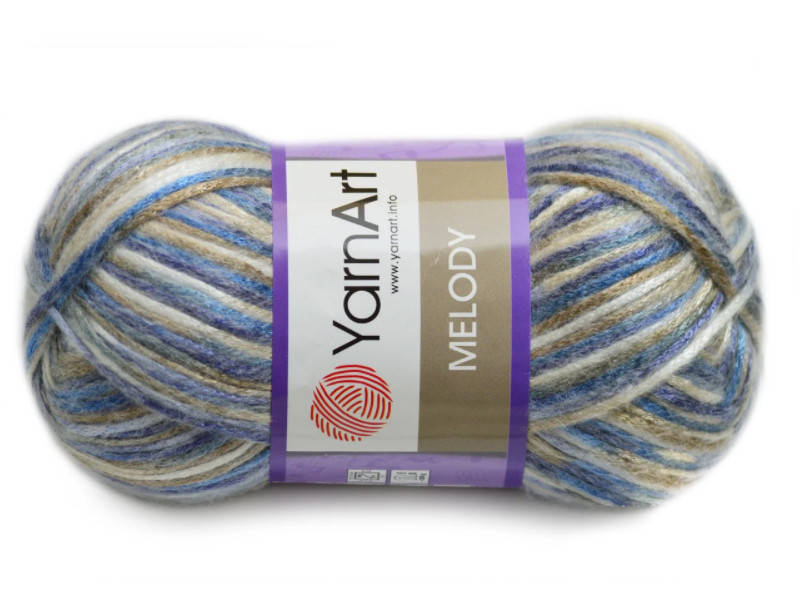 

YarnArt Melody, №904, Секционное крашение