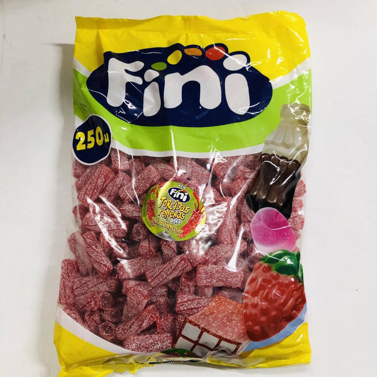 

Фруктовые жевательные конфеты ТМ Фини (Fini) в пакете КЛУБНИЧНЫЕ ПАЛОЧКИ 250 шт