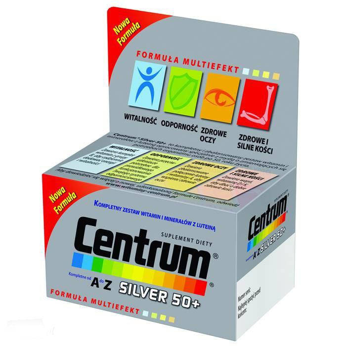 

CENTRUM Silver 50+ - для здоровья пожилых людей, 30 таб.