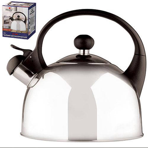 

Чайник Stenson SS одинарное дно, объем 1,6L, нержавейка, чайник со свистком, чайники из нержавеющей стали, Серый