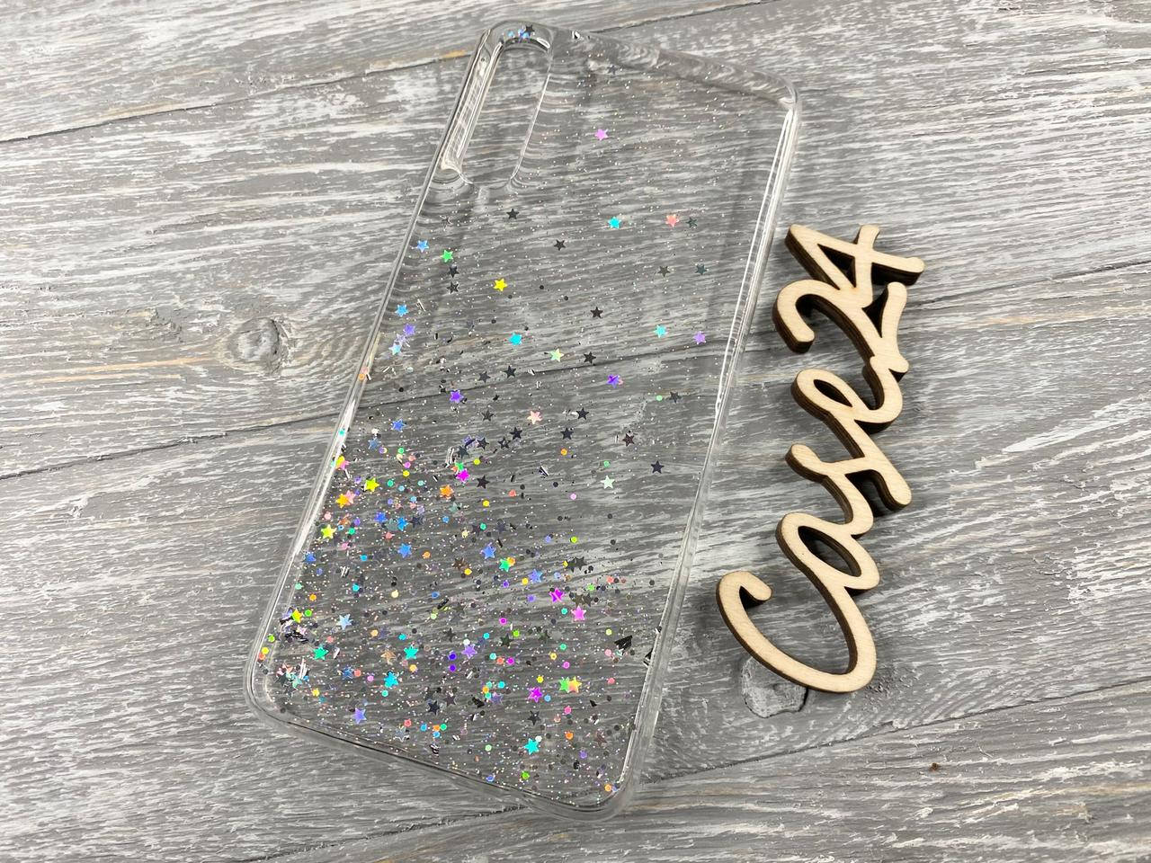 

TPU чехол Star Glitter для Samsung Galaxy A70 прозрачный, Разные цвета