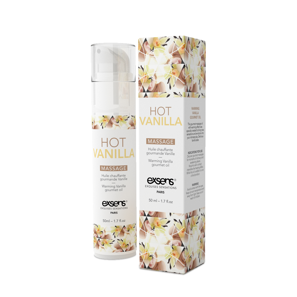 

Массажное масло EXSENS Hot Vanilla 50мл разогревающее, без сахара, без парабенов, съедобное Kitty
