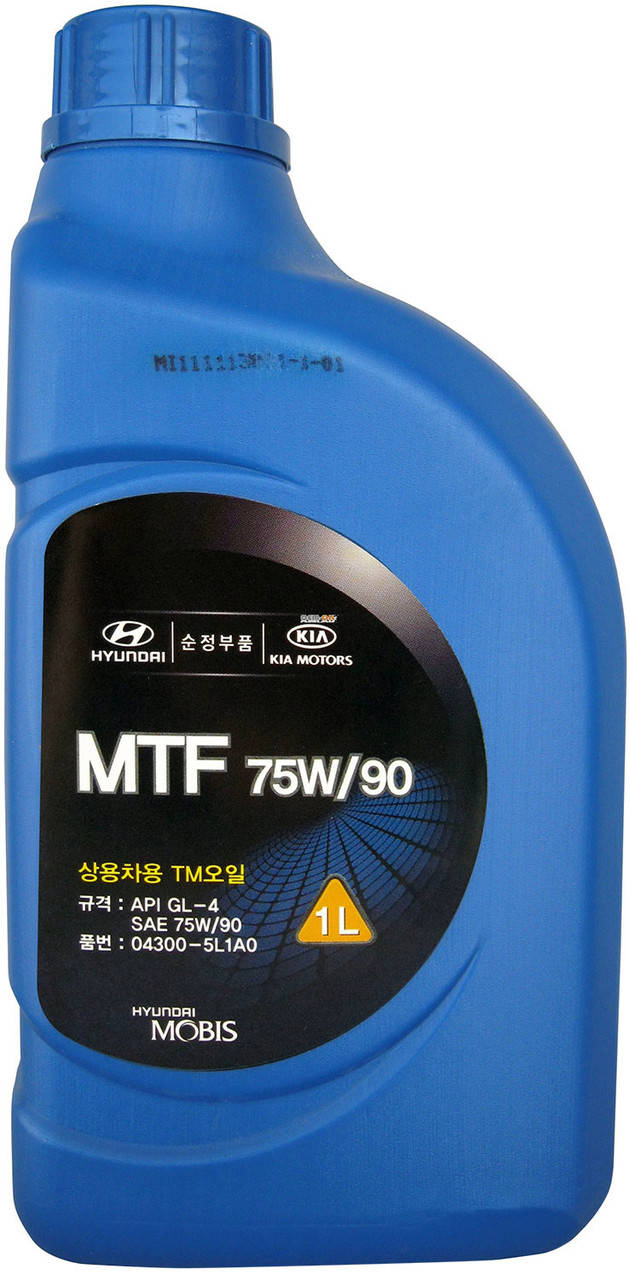 

Трансмиссионное масло Mobis (Hyundai/Kia) MTF 75W-90 GL-4 1л