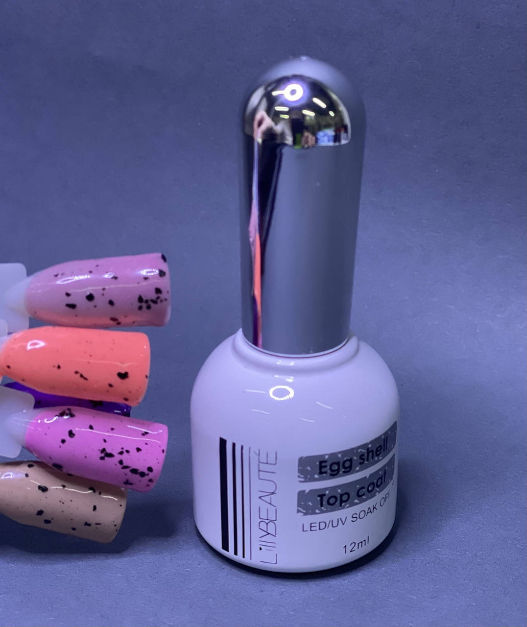 

Топ для ногтей "Перепелиное яйцо" Lilly Beaute Egg Shell Top Coat 12мл