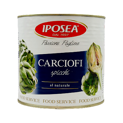 

Артишоки різані Іпосе Iposea spicchi 1200/2450g ж/б 6шт/ящ (Код : 00-00005261)