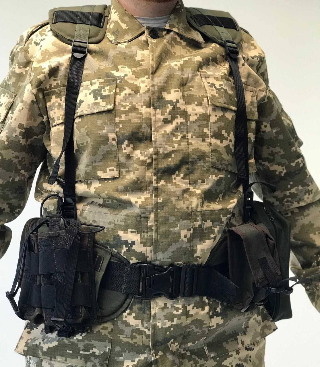 

Розгрузка: РПС + підсумок, підмагазинник, аптечка. Тактичний пояс