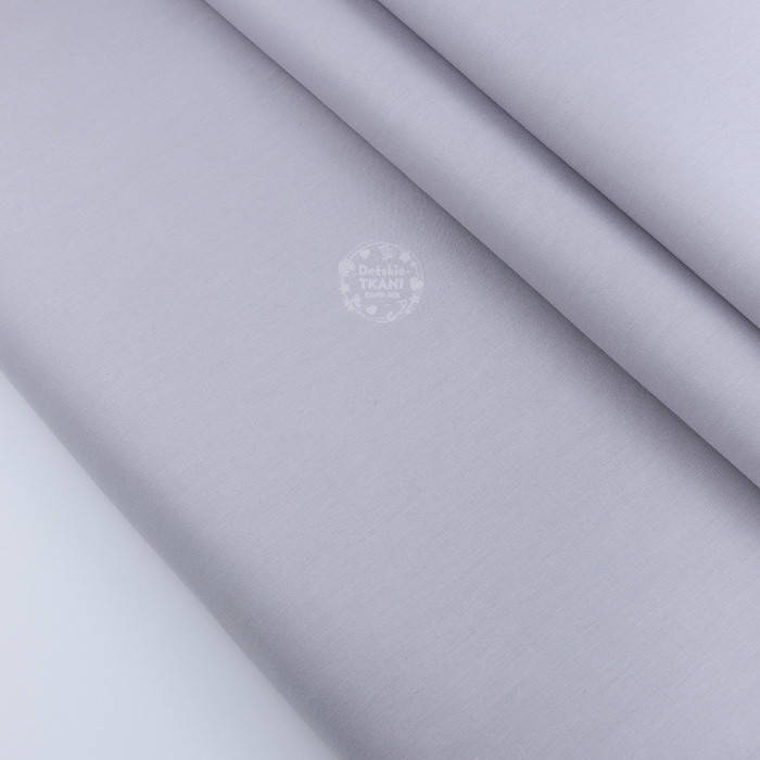 

Сатин однотонный шириной 160 см светло-серого цвета №2172с, Серый