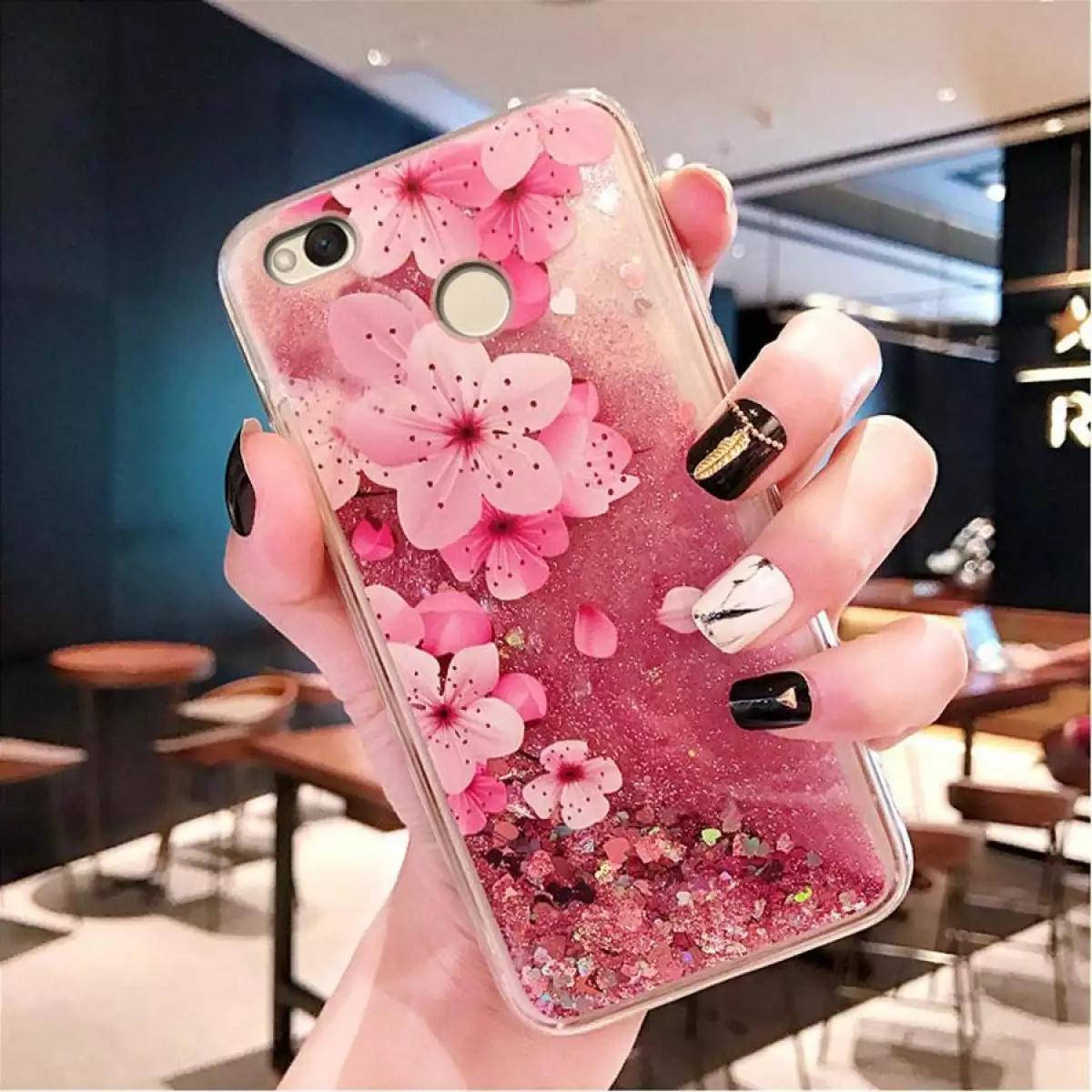 

Чехол Glitter для Xiaomi Mi Max 2 бампер Жидкий блеск аквариум Sakura