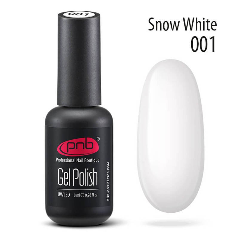 

Гель-лак PNB Gel nail polish №001 snow white 8 мл (15045Qu)