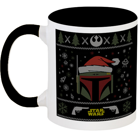 

Кружка Star Wars - Boba Fett - X-MAS (чёрная), Черный