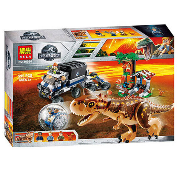 

Конструктор динозавры Парк Юрского периода Побег в гиросфере (595 дет.) Bela 10926, Разные цвета