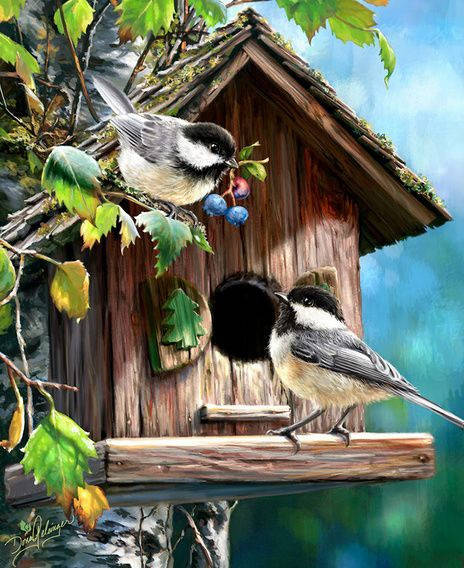 

Набор для вышивки крестиком Две синицы 50х40 см, 14 ct. Набор для рукоделия