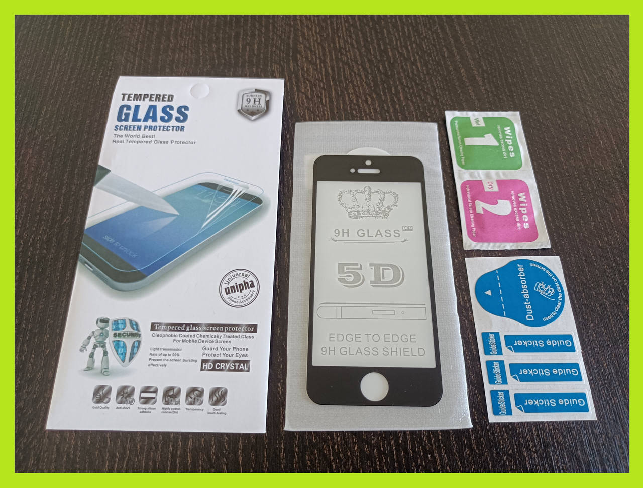 

Защитное стекло FullGlue iPhone 5 / 5S / 5C / SE Black, Черный