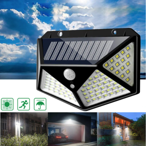 

Уличный светильник Solar Motion 100 LED на солнечной батарее с датчиком движения,фонарь уличный,СК
