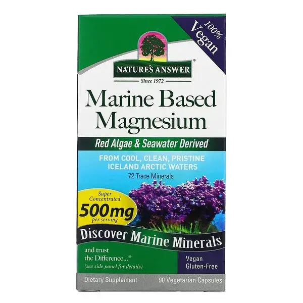 

Nature's Answer магний из морского источника 250 мг 90 капсул